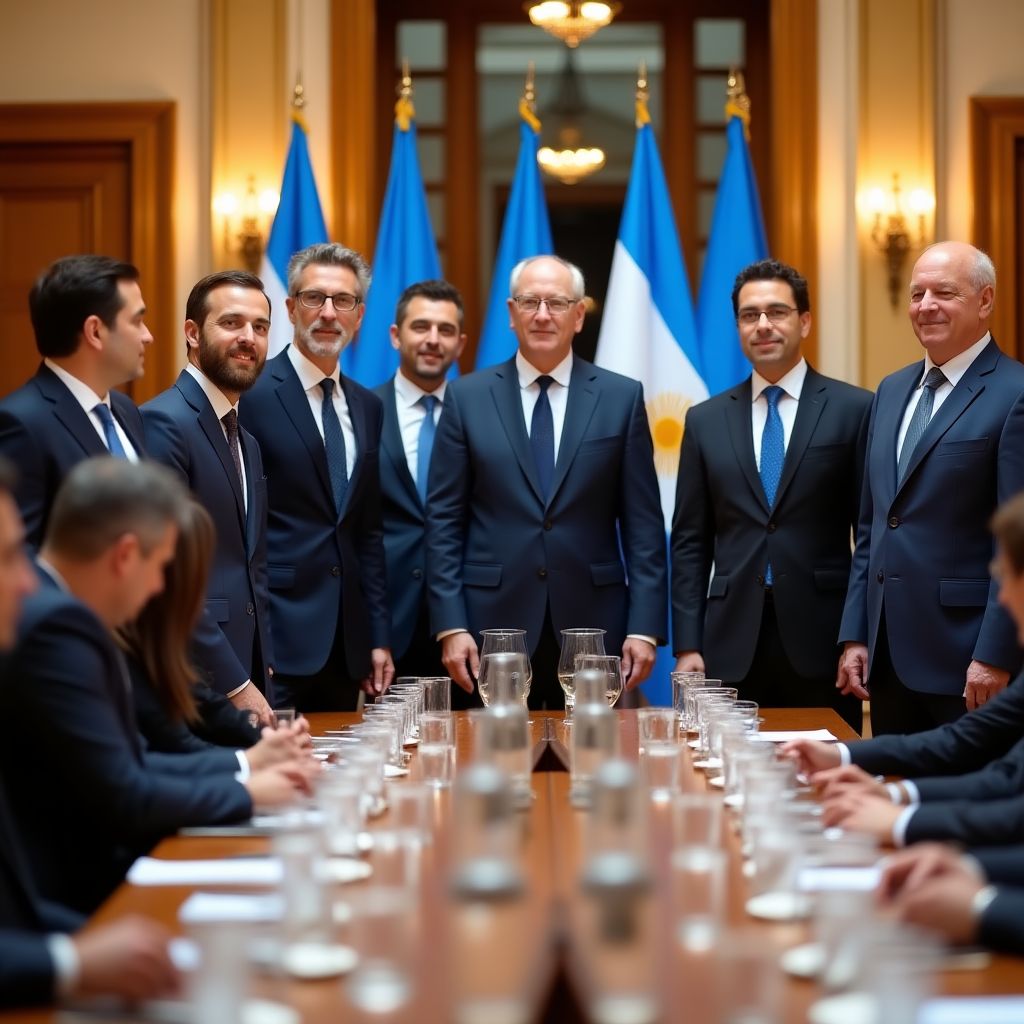 Reunión con funcionarios gubernamentales